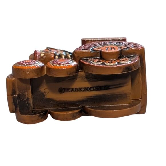 Vintage 1976 Hallmark Christmas Ornament train engine locomotive hard plastic - Picture 5 of 8